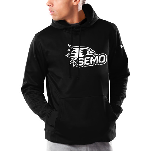  Under Armour Black Armour Fleece Hoodie - SEMO Logo