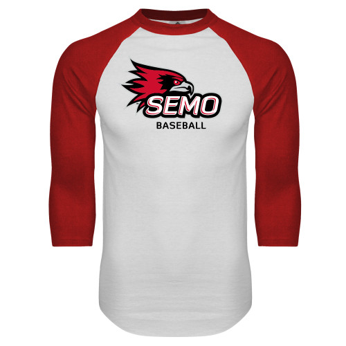 Main Image for  White/Red Raglan Baseball T Shirt