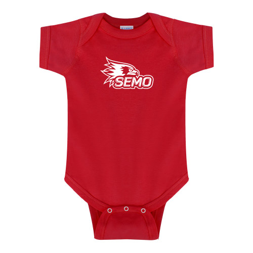  Red Infant Onesie - SEMO Logo for Vinyl