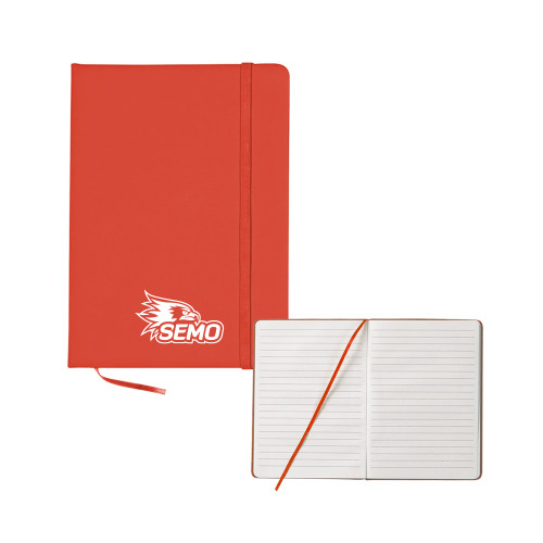  5x7 Red Hard Cover Journal - SEMO Logo Embroidery