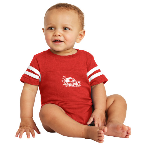  Vintage Red Jersey Onesie - SEMO Logo for Vinyl