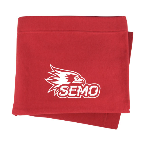  Red Sweatshirt Blanket - SEMO Logo