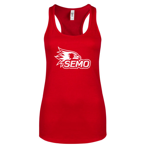  Next Level Racerback Tank Red - SEMO Logo