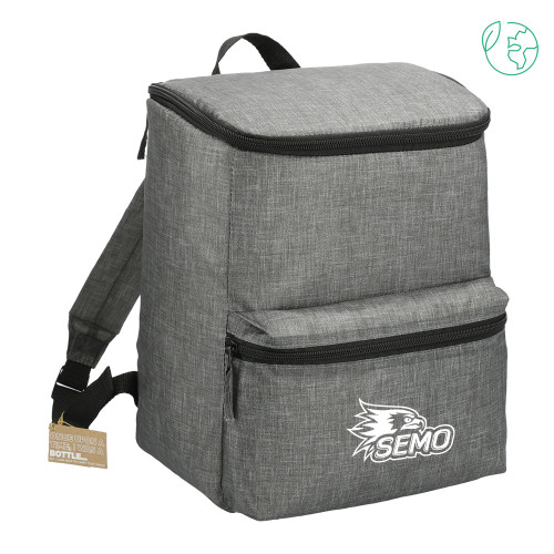  Excursion Charcoal Recycled 20 Can Backpack Cooler - SEMO Logo for Vinyl