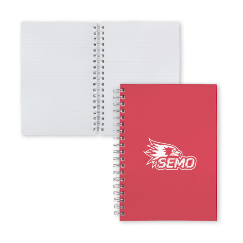  Clear 7 x 10 Spiral Journal Notebook - SEMO Logo
