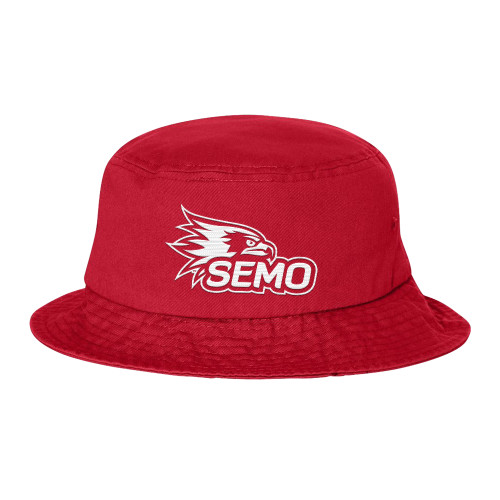 Bookstore Sportsman Red Bucket Hat - SEMO Logo Embroidery