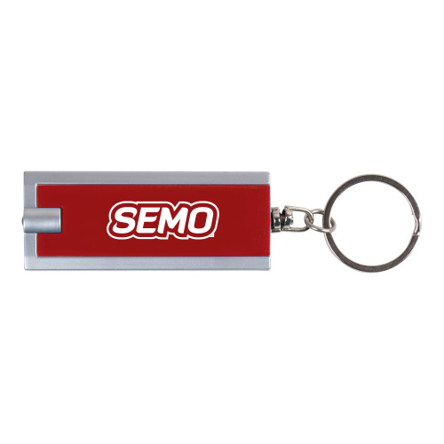  Turbo Red Flashlight Key Holder - SEMO Wordmark Embroidery