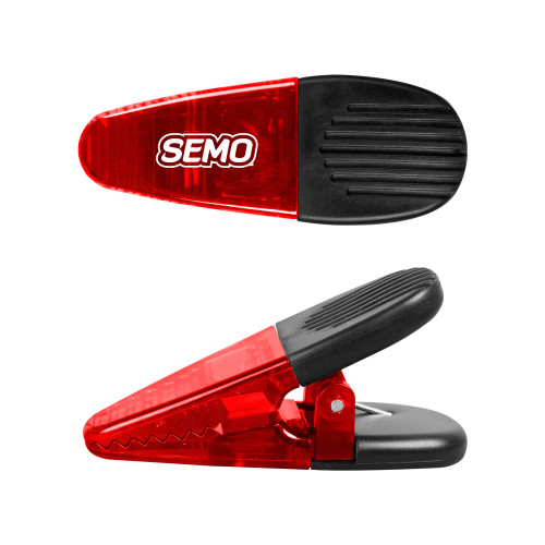 Red Crocodile Clip/Magnet - SEMO Wordmark Embroidery