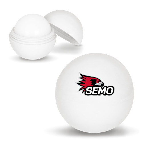  White Lip Moisturizer Ball - SEMO Logo Embroidery