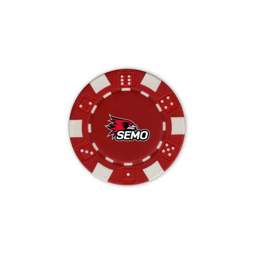  Red Game Chip - SEMO Logo Embroidery