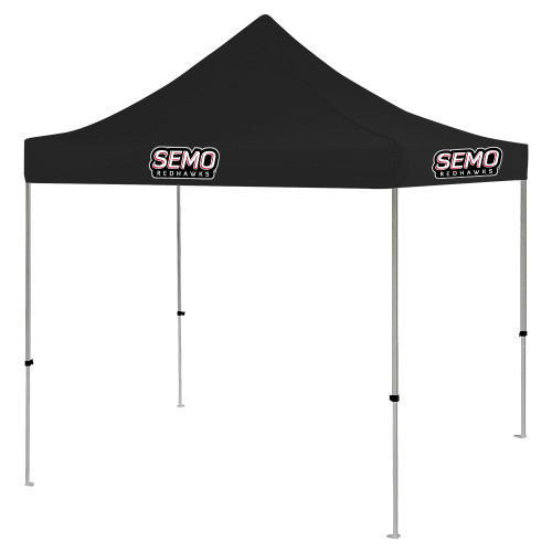  Bookstore 9 ft x 9 ft Black Tent - SEMO Wordmark with Redhawks for Vinyl