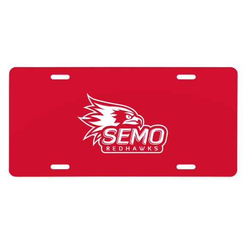  License Plate - SEMO Logo with Redhawks
