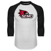 Thumbnail image for  White/Black Raglan Baseball T Shirt