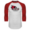 Thumbnail image for  White/Red Raglan Baseball T Shirt