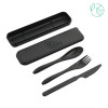 Thumbnail image for  Bamboo Fiber Black Cutlery Set
