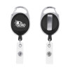 Thumbnail image for  Black Oval Retractable Badge Holder w/Clip