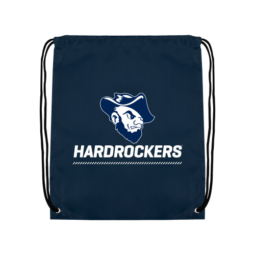  Navy Drawstring Backpack - Primary Athletics Mark