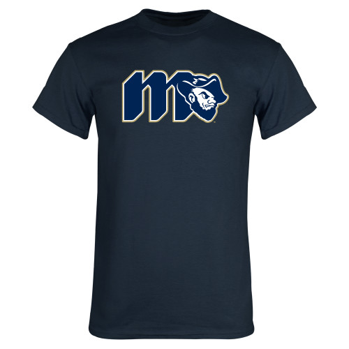  Navy T Shirt - Grubby Lockup Gold Outline