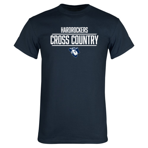  Navy T Shirt - Cross Country Stacked