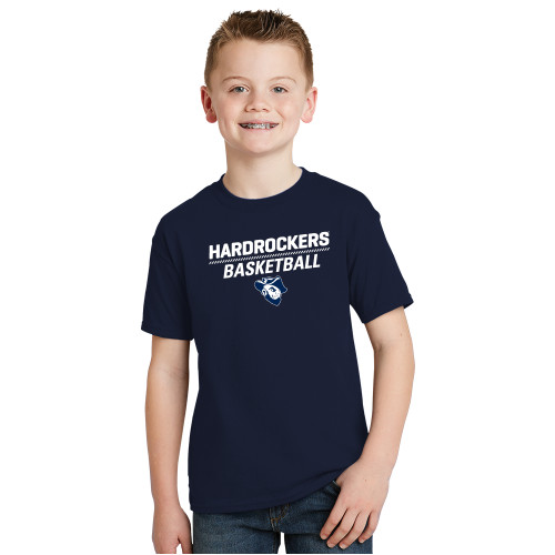  Youth Navy T Shirt - Basketball