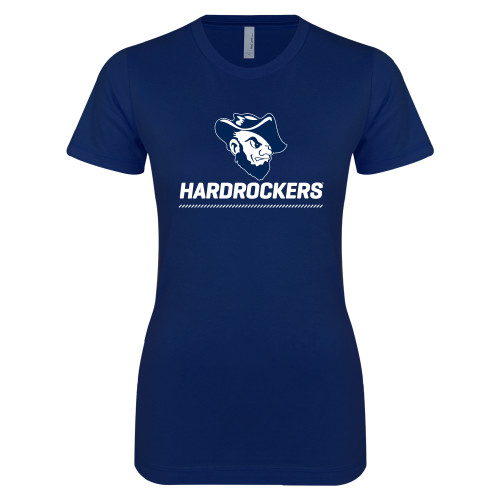  Next Level Womens Navy Boyfriend Tee - Primary Athletics Mark