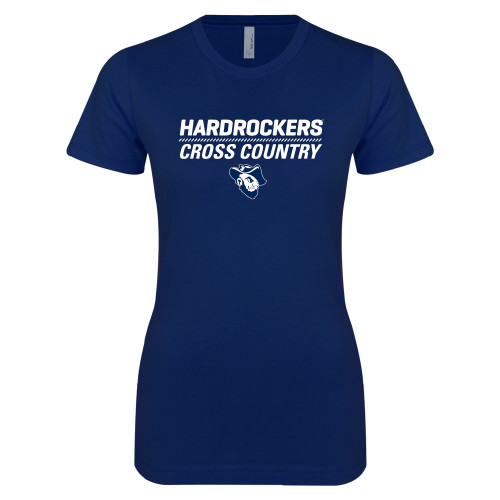  Next Level Womens Navy Boyfriend Tee - Golf
