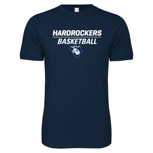  Next Level Navy SoftStyle T Shirt - Basketball