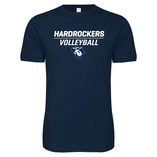  Next Level Navy SoftStyle T Shirt - Volleyball