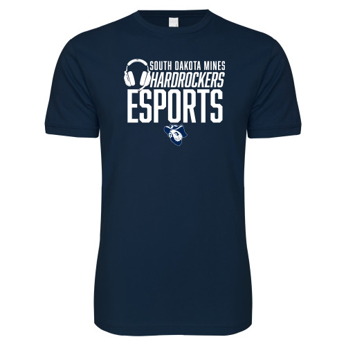  Next Level Navy SoftStyle T Shirt - ESports Headgear