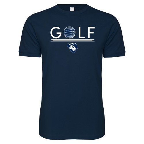  Next Level Navy SoftStyle T Shirt - Golf Ball in Golf