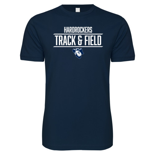  Next Level Navy SoftStyle T Shirt - Track and Field Stacked