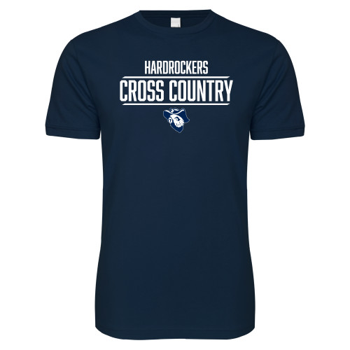  Next Level Navy SoftStyle T Shirt - Cross Country Stacked