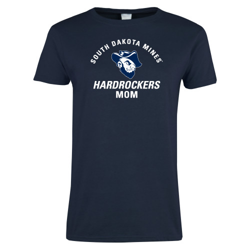  Womens Short Sleeve Navy Tee - Mom