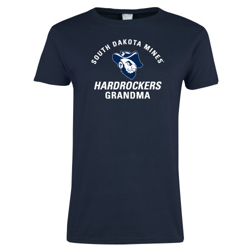  Womens Short Sleeve Navy Tee - Grandma
