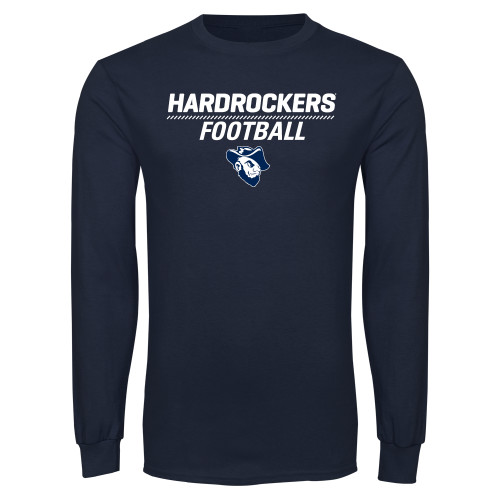  Navy Long Sleeve T-Shirt - Football