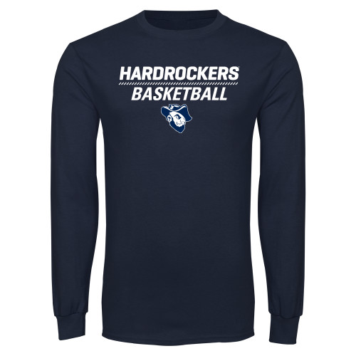  Navy Long Sleeve T-Shirt - Basketball