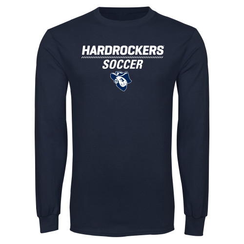  Navy Long Sleeve T-Shirt - Soccer