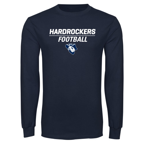  Navy Long Sleeve T-Shirt - Football
