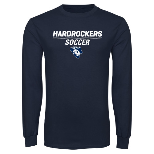  Navy Long Sleeve T-Shirt - Soccer