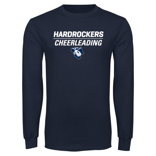  Navy Long Sleeve T-Shirt - Cheerleading