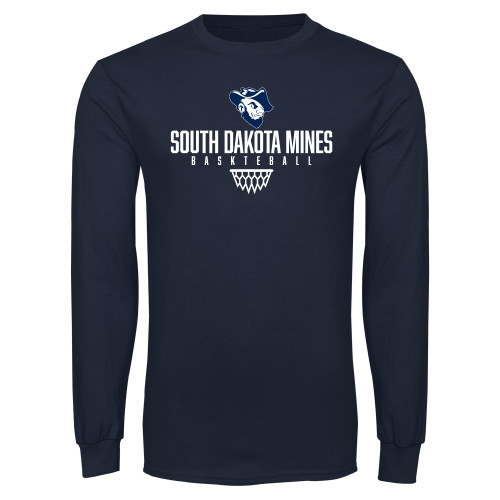  Navy Long Sleeve T-Shirt - Sharp Net Basketball