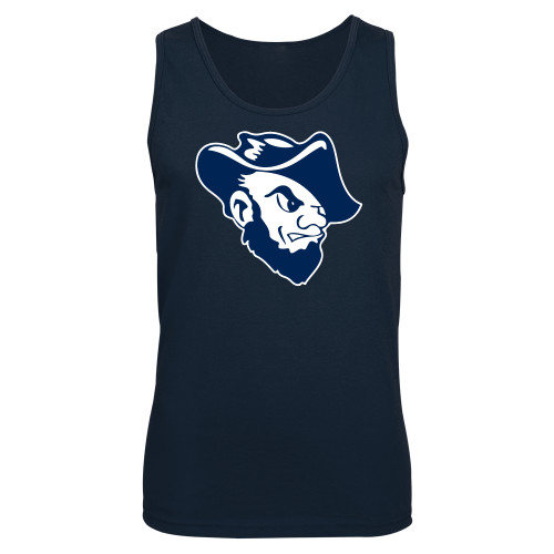  Navy Tank Top - Grubby Mascot Head