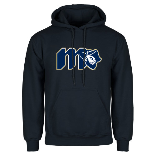  Navy Fleece Hoodie - Grubby Lockup Gold Outline