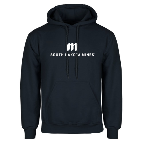  Navy Fleece Hoodie - Institutional Mark Centered