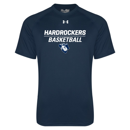  Under Armour Navy Tech Tee - Basketball