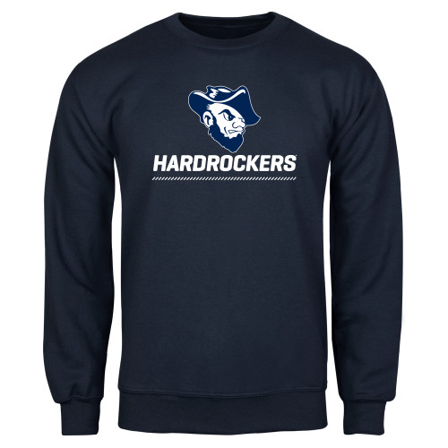  Navy Fleece Crew - Primary Athletics Mark