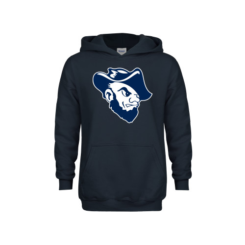  Youth Navy Fleece Hoodie - Grubby Mascot Head