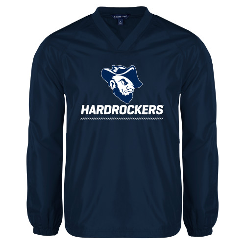  Navy V Neck Raglan Windshirt - Primary Athletics Mark