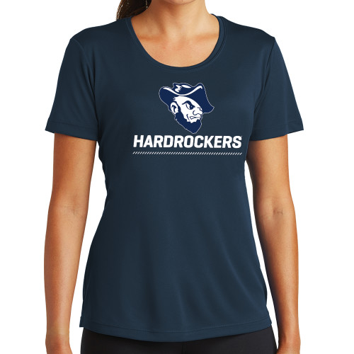  Womens Navy Performance Tee - Primary Athletics Mark