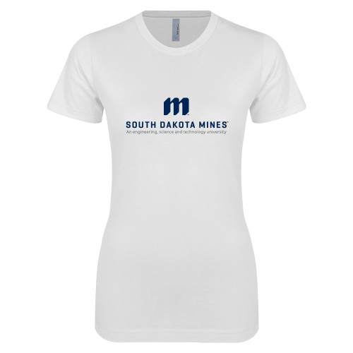 Main Image for  Next Level Womens White Boyfriend Tee